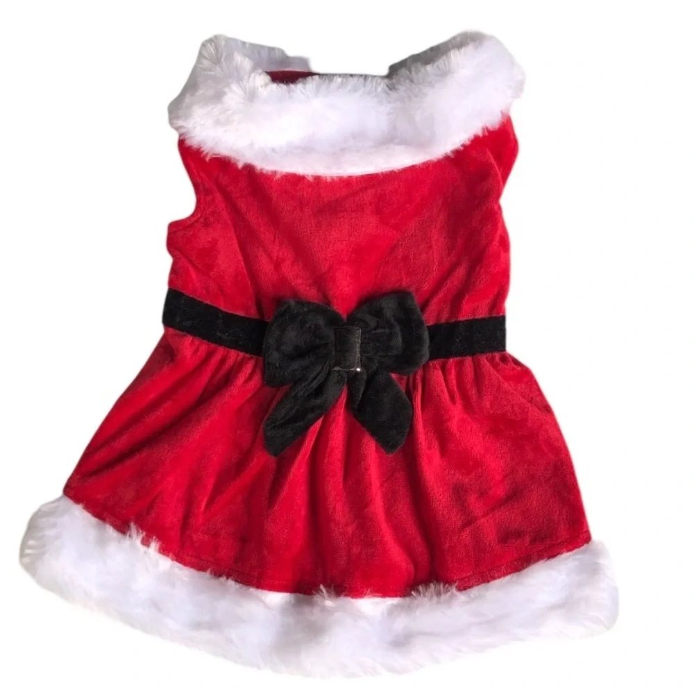 NWT Mrs. Santa Claus Dog Dress Costume M
